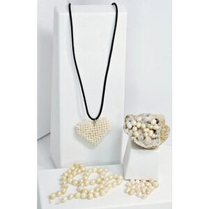 Vintage Pearl Lot - Necklace - Pendant - Loose